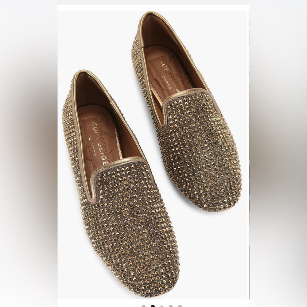 Kurt Geiger London Kensington Gold Loafer